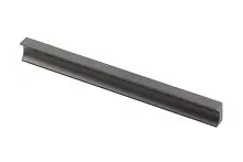 Ручка мебельная алюминиевая GROOVE 160мм/190мм, черный матовый